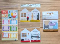 猫のふせん 3種　猫のインデックス 1種 付箋　　猫