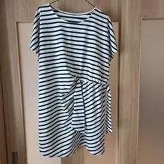 半袖ボーダーチュニック