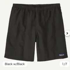 【新品！】パタゴニア バギーズショーツ ロング 7インチ ブラック Mサイズ