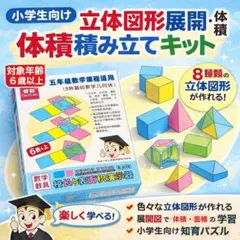 図形が得意になる！学習キット立体展開図 算数 面積容積立体図形 展開