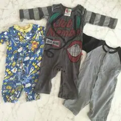 カバーオル3点セット バラ売りも可能 50607080