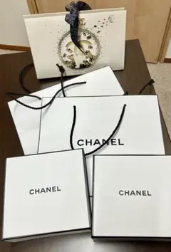 CHANELシャネル☆ギフトボックス3点 ショッパー2点 セット ホリデー限定
