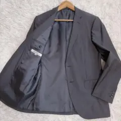 【美品 ウールシルク】ユナイテッドアローズ テーラードジャケット グレー 46