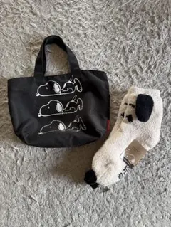 スヌーピートートバッグ＋もこもこソックス