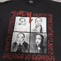 STUSSY × SADE Tシャツ 復刻 USA製 ブラック L