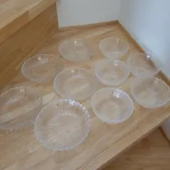 江戸切子　ガラス重箱　☆ たち吉　ガラス皿3Ｐ 江戸切子 ガラス重箱 ☆ たち吉 ガラス皿3P - メルカリ