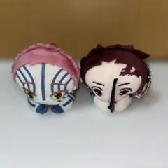 鬼滅の刃 はぐキャラコレクション 竈門炭治郎 猗窩座 ぬいぐるみ