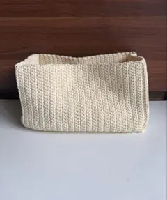 IKEA イケア 収納カゴ 手編み風 アイボリー ナチュラルカラー
