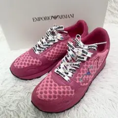 【美品】EMPORIO ARMANI エンポリオアルマーニ スニーカー ピンクのサムネイル