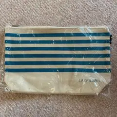 フラット型のポーチ　多機能 ファスナー付き 綿素材収納 小物入れ