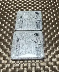 鬼滅の刃　ダイニング　お楽しみくじ　缶バッジ　2個セット