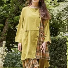 新品　アミナ　チャイハネ　チェックラーカーディガン　最終値下げ