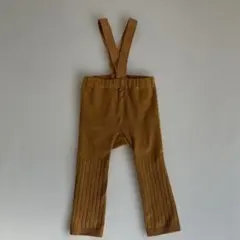 サスペンダー付きマスタードパンツ