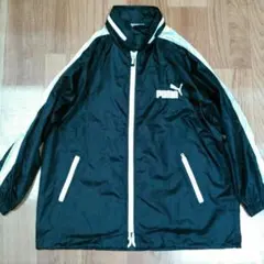 PUMAプーマ90s可愛いナイロンジャケット130㎝(レディースS)ブラック中古のサムネイル