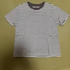 MUJI 半袖 ボーダーTシャツ L