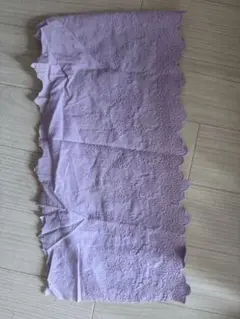 薄紫色 刺繍入り生地 80cm