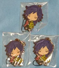 鬼滅の刃 冨岡義勇 にとたん ラバーストラップ 3点セット