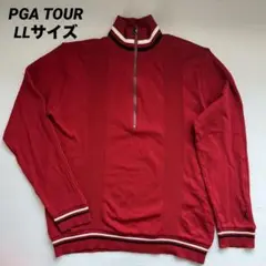 PGA TOUR 赤 ハーフジップ ニットセーター LL since1968