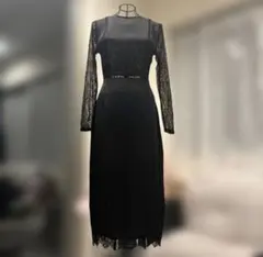 ZARA レースロングワンピース ブラック