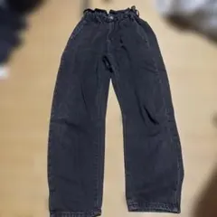 ZARA ハイウエスト デニムパンツ ブラック EUR32