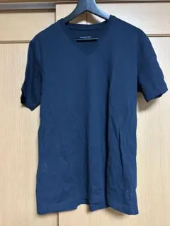 しまむら　Vネック Tシャツ ネイビー LL