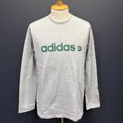 adidas グレー ロングスリーブ Tシャツ Lサイズ