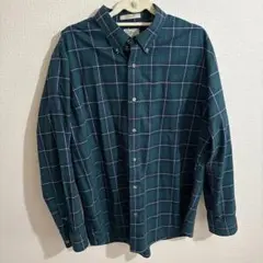 L.L Bean Men's XL Green Shirt　長袖　シャツ