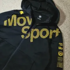 ◆Move Sport デサント◆ジップフーディジャケット ネイビー M 人気