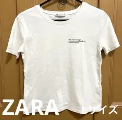 ZARA ザラ ロゴ Tシャツ #ホワイト