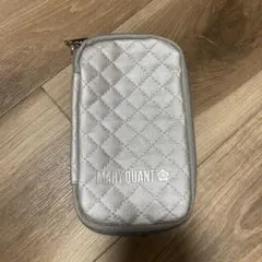 MARY QUANT ブラシケース　コスメポーチ　メイクポーチ　シルバー色