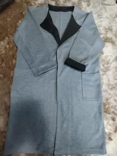 【お値下げ!!】新品 ロングカーディガン風コート　地厚
