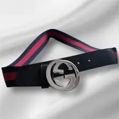 新品未使用GUCCI グッチ ストライプ ベルト