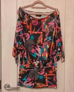 ヒステリックス オープンスリーブトップス 総柄 フリーサイズ