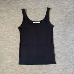 リブ タンクトップ moussy RIBタンク トップス インナー 黒のサムネイル