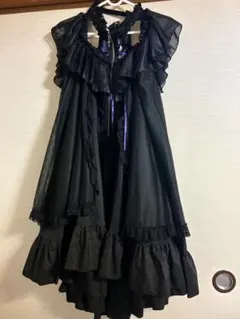 MAJOH ゴシックロリータ ワンピース 黒 紫のサムネイル