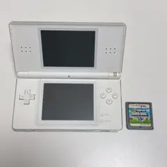 Nintendo DS Lite クリスタルホワイト 本体、充電器、カセット付