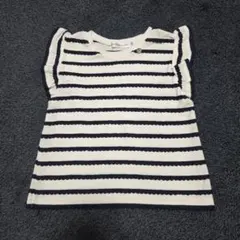 BeBe Petits Pois Vert ストライプ Tシャツ 110