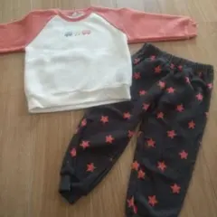 裏起毛ベビーパジャマセット 95cm フリース