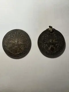 【希少品】 日本赤十字社 銀色功労賞 未開封ピンバッジ付き 勲章 明治二十一年 Yahoo!オークション -「明治21年 日本赤十字社」(徽章) (小物
