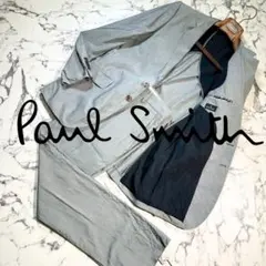 ✨シルク混/セットアップ✨(L) Paul Smith シングル スーツ グレー