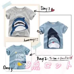 男の子半袖Tシャツ男児普段着水族館 120サイズ　 3枚セットkxk