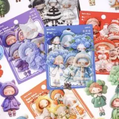 5L-9 ／コラージュ素材　シール　ステッカー　セット　まとめ売り　3