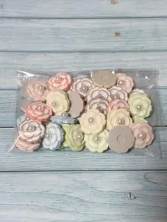 け*ち様 花型　デコパーツ　まとめ売り　40個