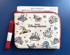 新品　ディズニー　コインケース付パスケース　 ディズニーリゾート