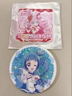 キミとアイドルプリキュア♪キミプリ ホログラム缶バッジ キュアウインク 蒼風なな
