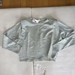 新品　H&M ショート丈　パワーショルダー　トレーナー　トップス　レディース