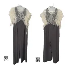 ANDRESD ボリュームソフトチュールドレス パンツドレス