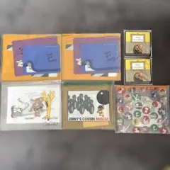 トムとジェリー　ハッピーくじ　ジッパーバッグ　フラットポーチ　ラバーコースター