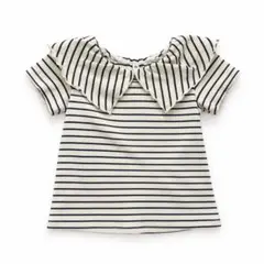 CLOSSHI Baby ボーダー フリル襟 Tシャツ 90cm しまむら