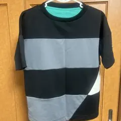 【美品】adidas climacool ストライプTシャツ